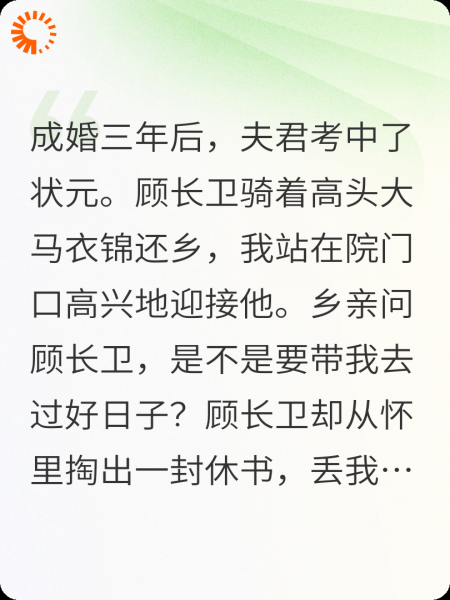 他让我当下堂妇，却不知我是公主