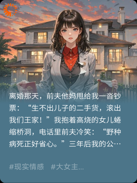 离婚后，前夫全家跟我跪下