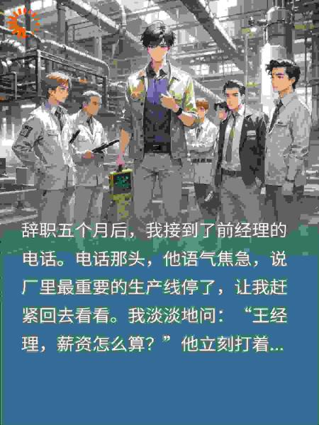 嫌我薪水高开除我，转头让他百亿生产线秒变铁疙瘩！