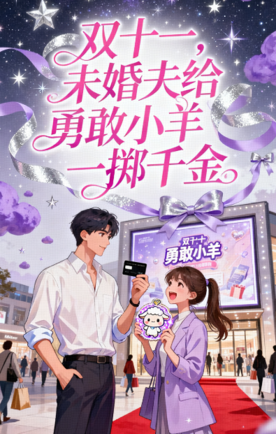 双十一，未婚夫给勇敢小羊一掷千金