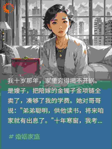嫂子卖嫁妆供我，哥要休妻，我一句话哥彻底疯了
