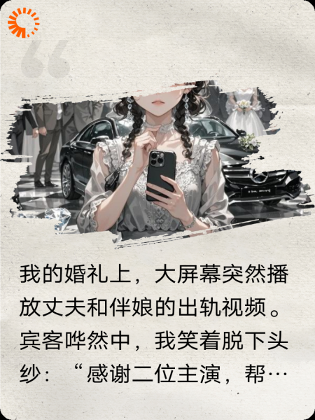 婚礼现场播放丈夫出轨视频后
