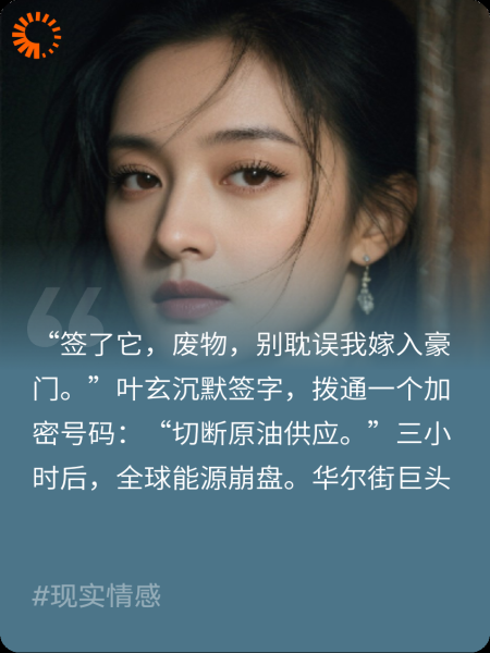 我.妻.！全球为求油跪求我离婚