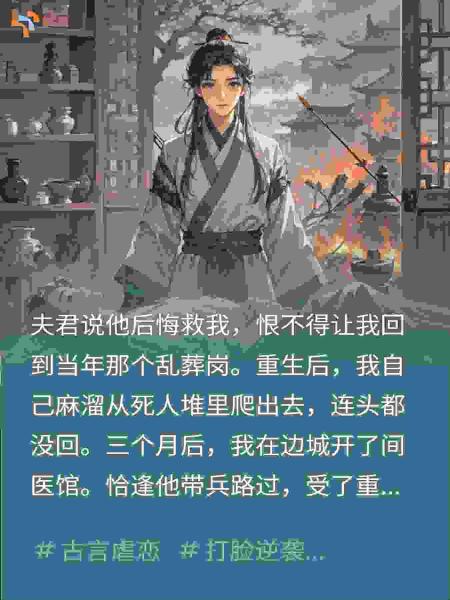 他弃我于乱葬岗，重生后医馆相见他哭着求我救命