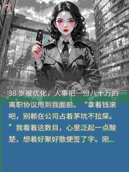 38岁被裁拿80万赔偿款？实习生惊喊：这钱不能碰！