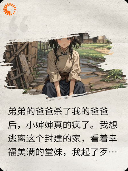 弟弟的爸爸杀了我的爸爸后，小婶婶真的疯了