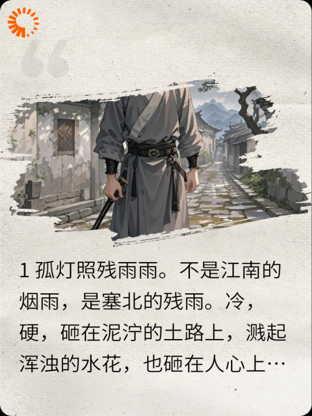 残雨、刀、未归人