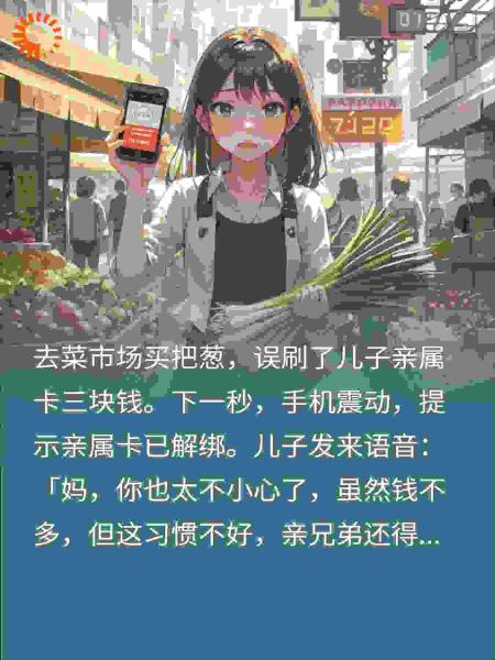 买菜误刷儿亲属卡被解绑？我果断停还他车贷，全家炸锅