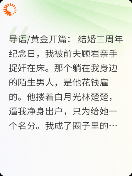 捉奸后，前夫求我当他备胎