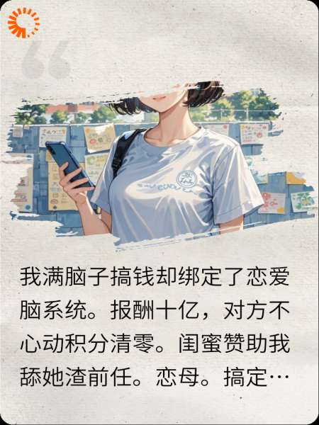 我满脑子都是搞钱，搞钱，搞钱，却绑定恋爱脑系统