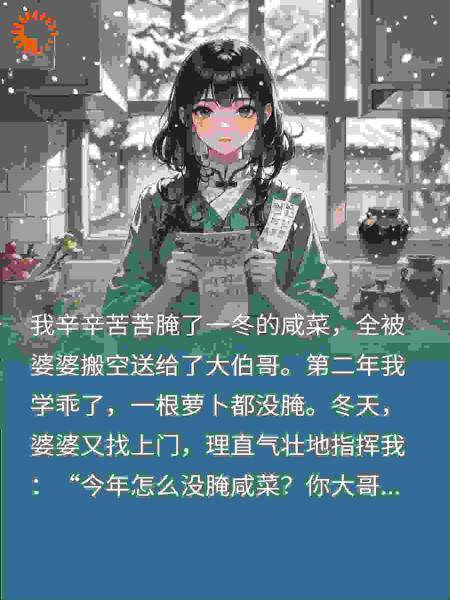 搬我咸菜借花献佛？我反手甩账单索赔，吸血婆家炸锅了