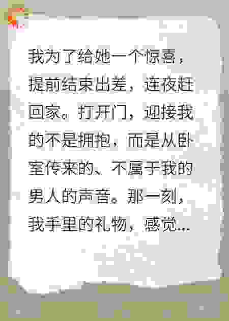 出差提前回，撞破妻子好事