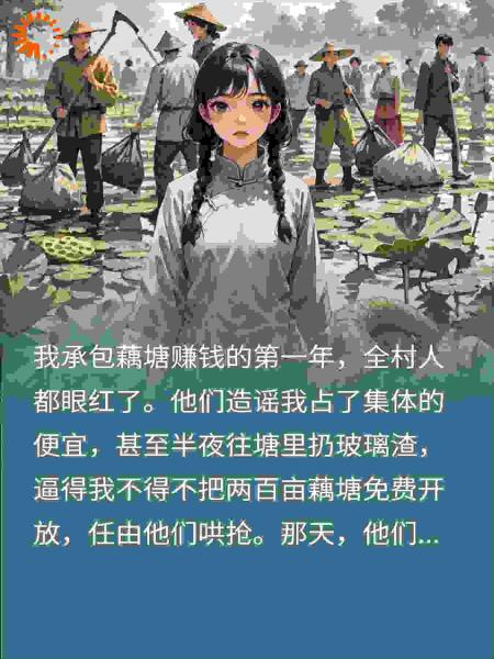 全村逼我开放200亩藕塘，第二年，我笑看他们血本无归