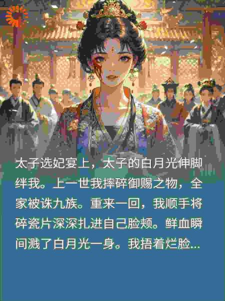 选妃宴重来，我拿脸硬刚碎瓷片，太子和白月光抖成筛子