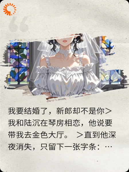 我要结婚了，新郎却不是你