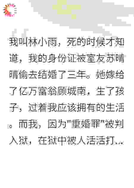 身份证被偷结婚后我重生了