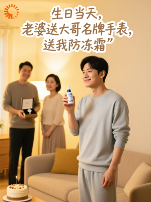 生日当天，老婆送大哥名牌手表，送我防冻霜