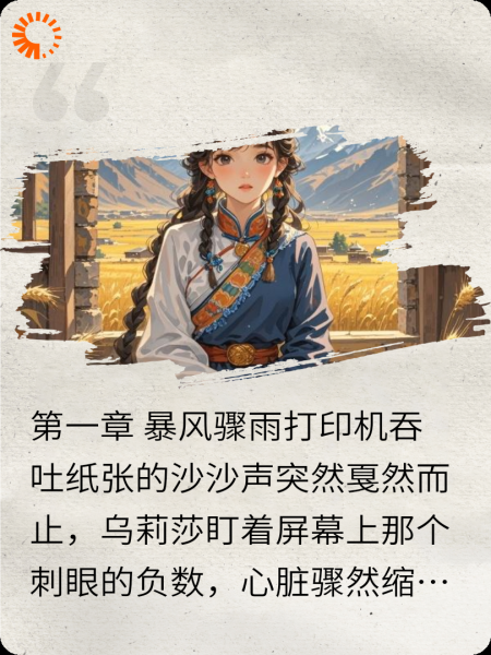 风过雪落经幡处
