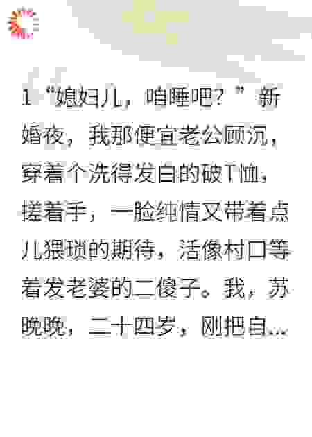 闪婚老公，每晚都在装穷骗我
